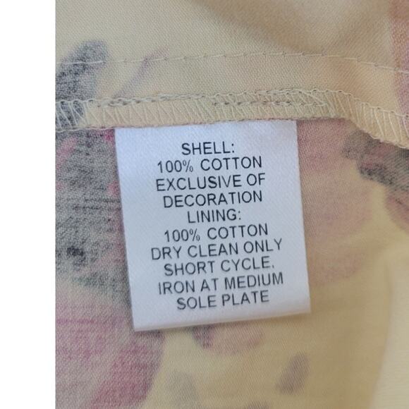 Peruvian Connection Dress Womens 6 Sleeveless Floral Midi Dress Boho Fun Dress - Picture 9 of 10